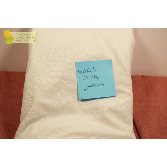 Threshold Blackout Embossed Velvet Curtain Panel 50x84 Ivory 068039834 (Marks)* - Picture 3 of 6